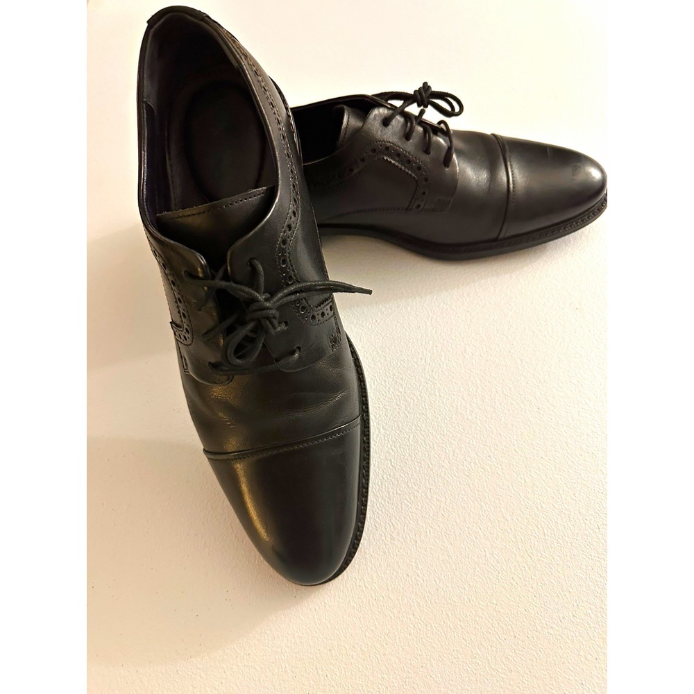 Cole Haan Grand.Os C28881 Men's Black Leather Cap Toe Brogue Oxford 11 M